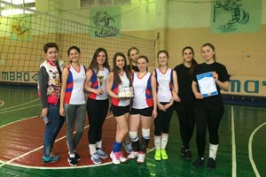 Определены победители и призеры первенства Института по волейболу (девушек) среди факультетов