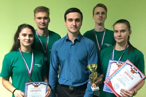Сборная команда филиала СКФУ в Пятигорске приняла участие в городских соревнованиях по настольному теннису среди вузов