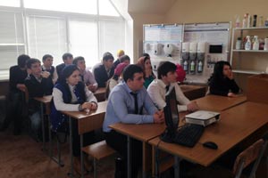 Дружеская встреча со студентами Грозненского политехнического колледжа на факультете туризма, сервиса и пищевых технологий