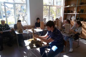 Мастер-класс на бис! Второй мастер-класс по скульптуре прошёл на кафедре дизайна ИСТиД СКФУ в г.Пятигорске