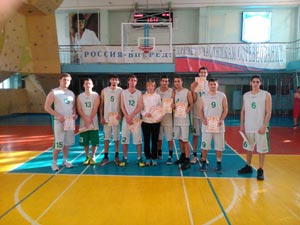 Сборная института стала призером соревнований по баскетболу