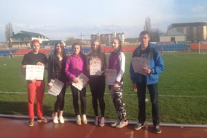 Студенты ИСТиД СКФУ стали призёрами первенства города Пятигорска по легкой атлетике среди вузов