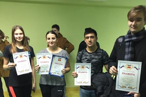 Сборная команда филиала СКФУ в г. Пятигорске заняла 3 место в городских соревнованиях по настольному теннису среди высших учебных заведений