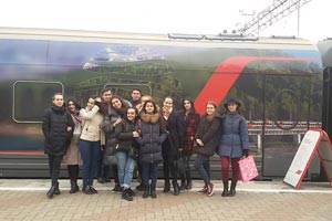 Студенты кафедры дизайна посетили Передвижной выставочно-лекционный комплекс ОАО «Российские железные дороги»