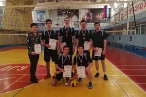Мужская сборная ИСТиД СКФУ завоевала «серебро» в турнире по волейболу среди вузов города