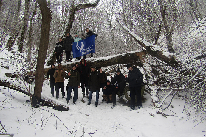 Восхождение студентов колледжа Пятигорского института СКФУ на гору Бештау